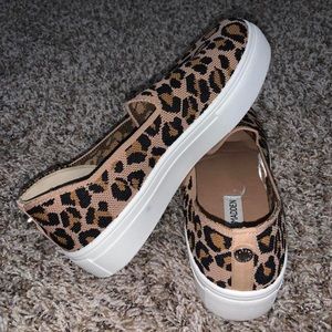 Steve Madden Gills Sneakers- Leopard Print